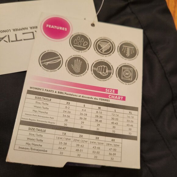 Arctix Black Snow Pants M Waterproof Wind Resistant Insulated ThermaTech Breatha - Picture 5 of 11